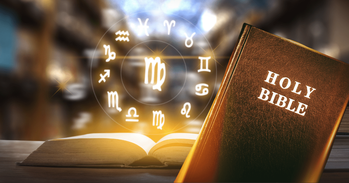 Bible on top of horocscopes