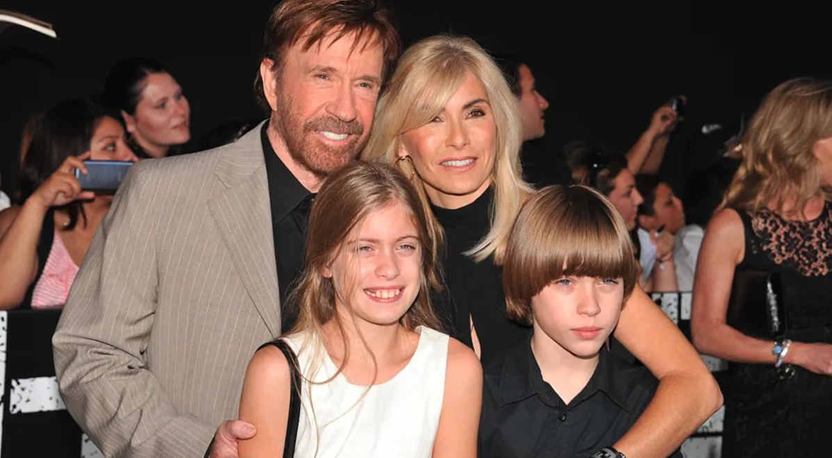 Chuck Norris And His Wife Genna and Kids.