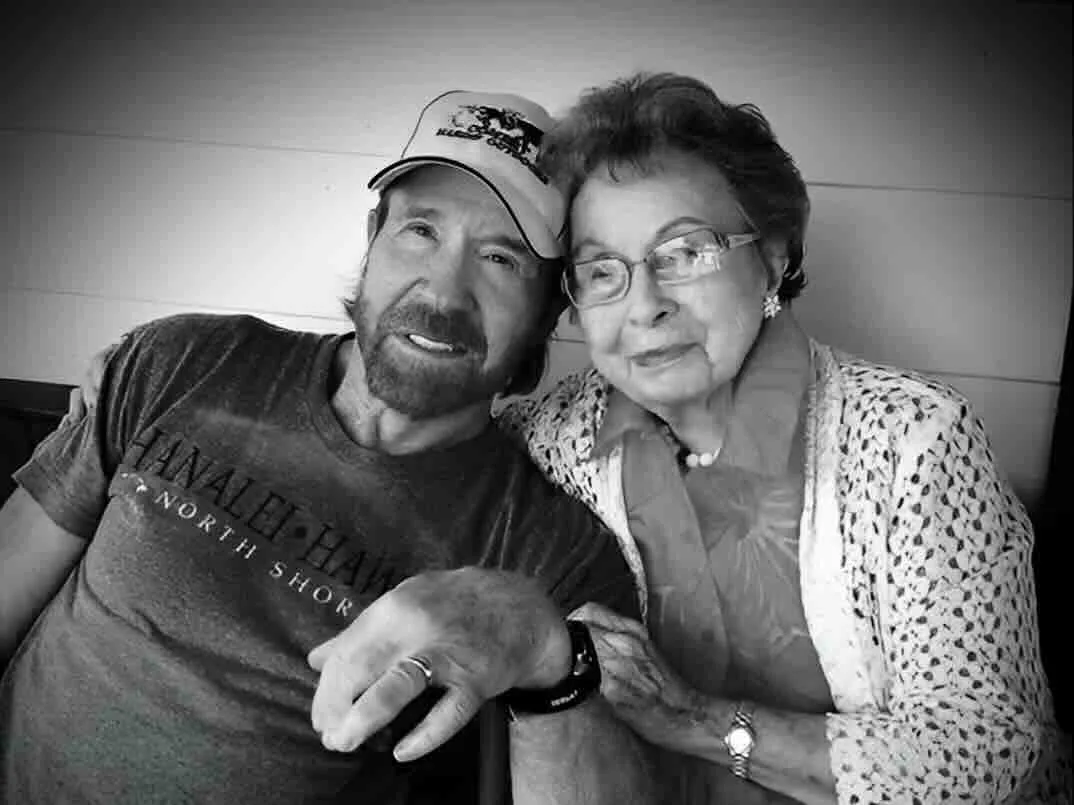 Chuck Norris and his mother