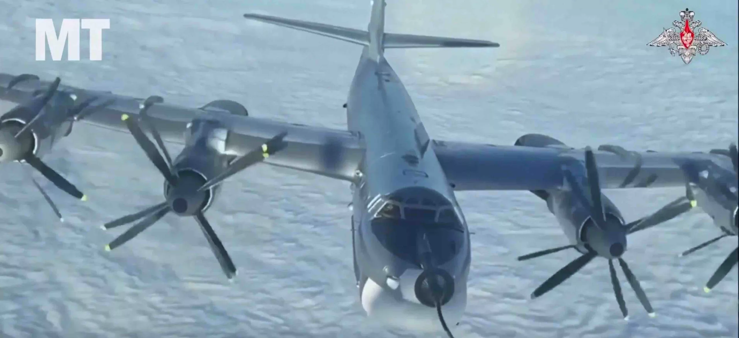 Chinese and Russian bombers: TU-95 plane