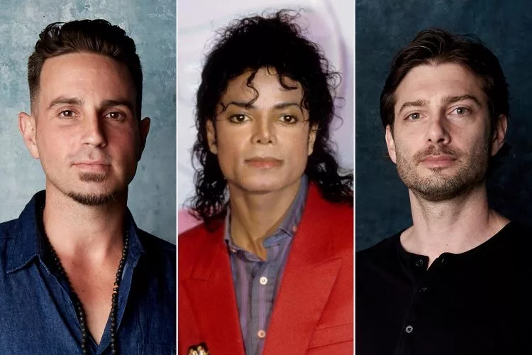 Michael Jackson pictured with his accusers